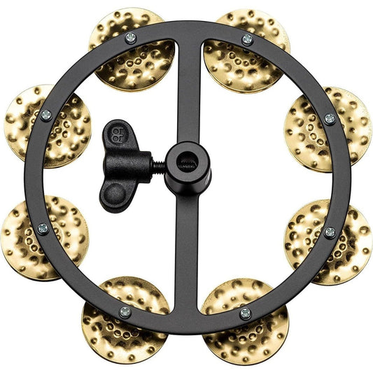 Meinl Headliner Hi Hat Tambourine 5" w/Hammered Brass Jingles 1-Row Black