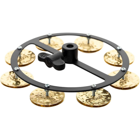 Meinl Headliner Hi Hat Tambourine 5" w/Hammered Brass Jingles 1-Row Black