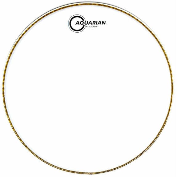 Aquarian Ice White Reflector Bass Drumhead 24In