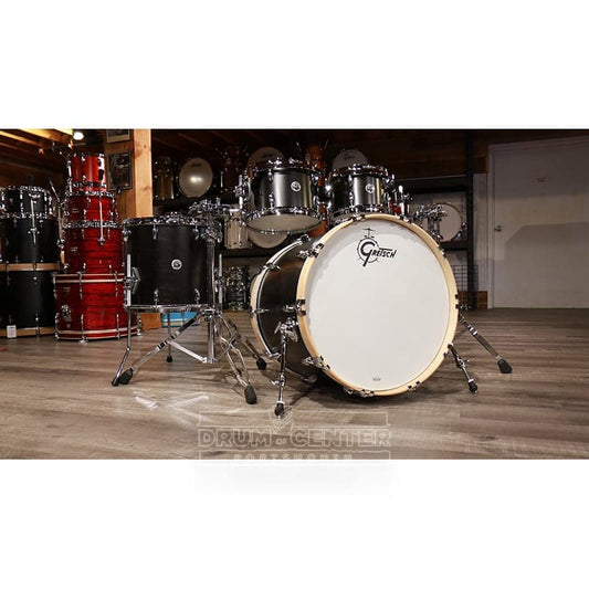 Gretsch Brooklyn 4pc Euro Drum Set Satin Dark Ebony