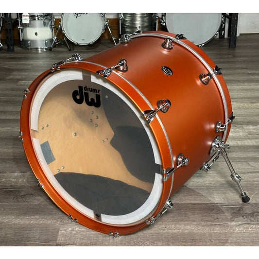 Used DW Performance Series Bass Drum 24x18 Hard Satin American Rust