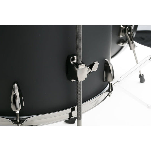 Tama Imperialstar 5pc Drum Set Complete w/Cymbals & Hw Blacked Out Black