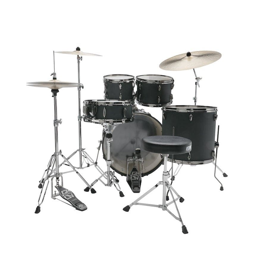 Tama Imperialstar 5pc Drum Set Complete w/Cymbals & Hw Blacked Out Black