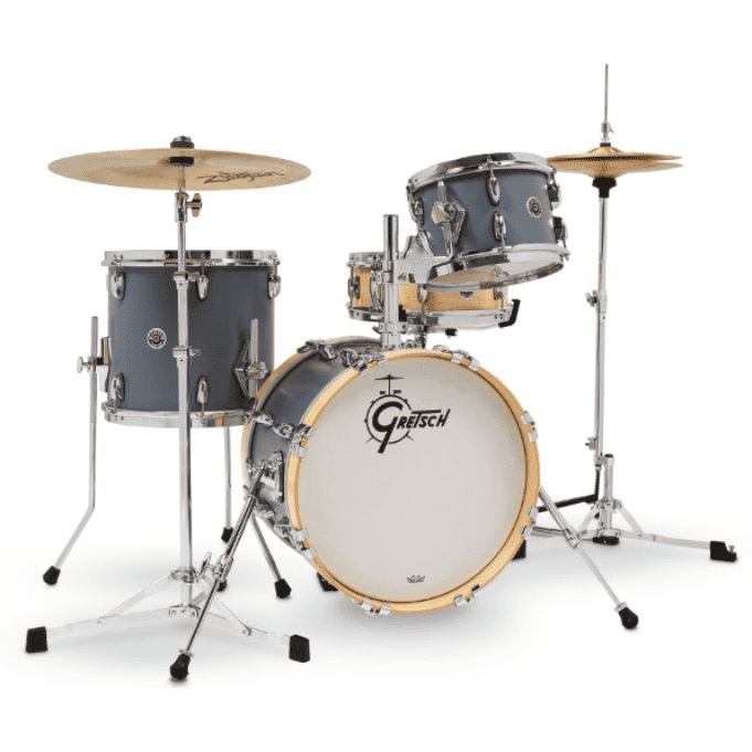 Gretsch Brooklyn 4pc Micro Drum Set Satin Grey