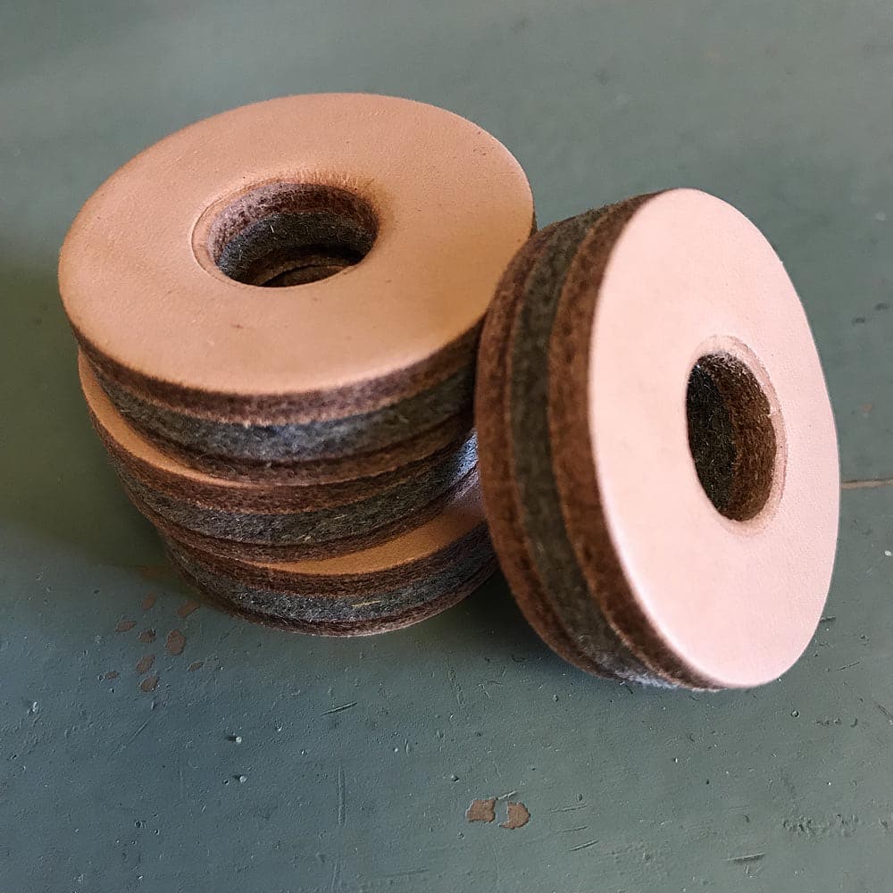 Tackle Instrument Supply Leather Cymbal Washers 4pack