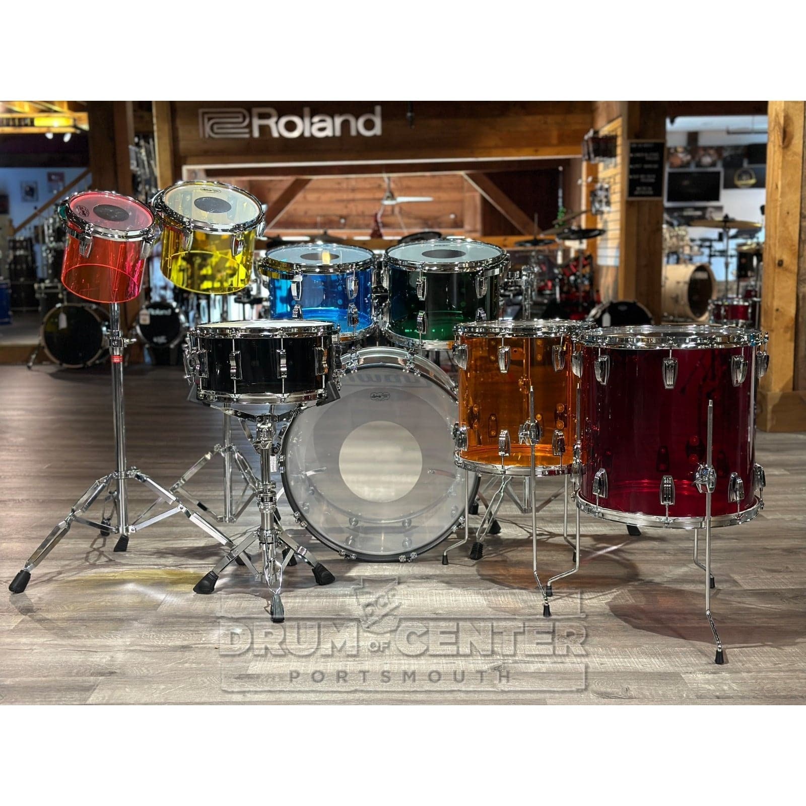 Ludwig Vistalite 50th Anniversary Jellybean Octet Drum Set