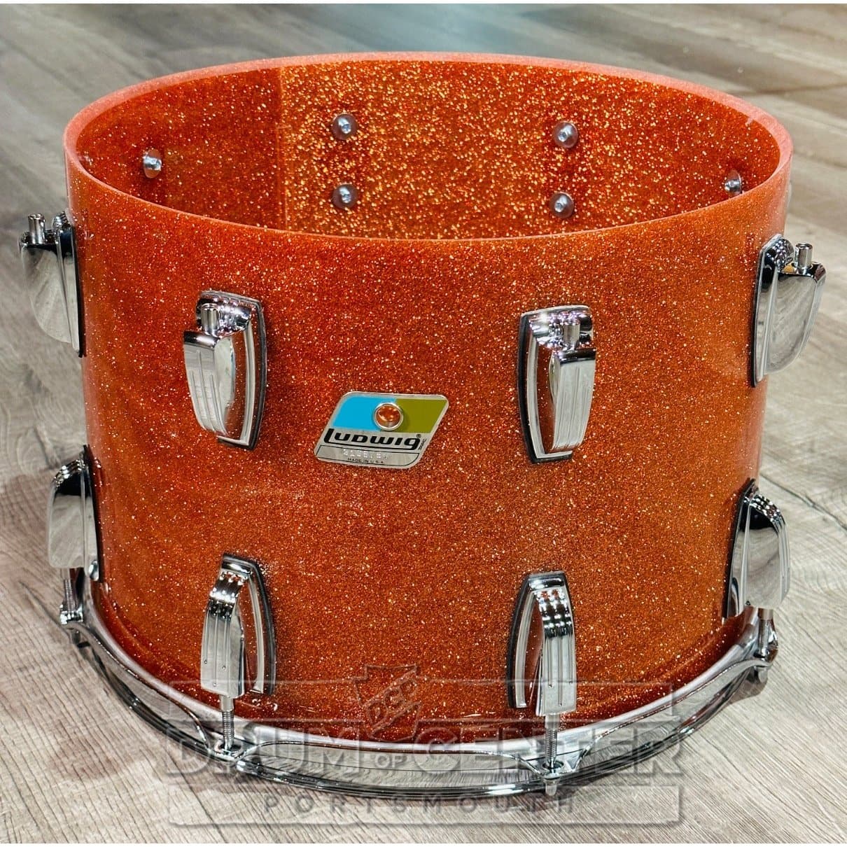 Ludwig Vistalite 4pc Drum Set Orange Sparkle - DCP Exclusive! – Drum ...