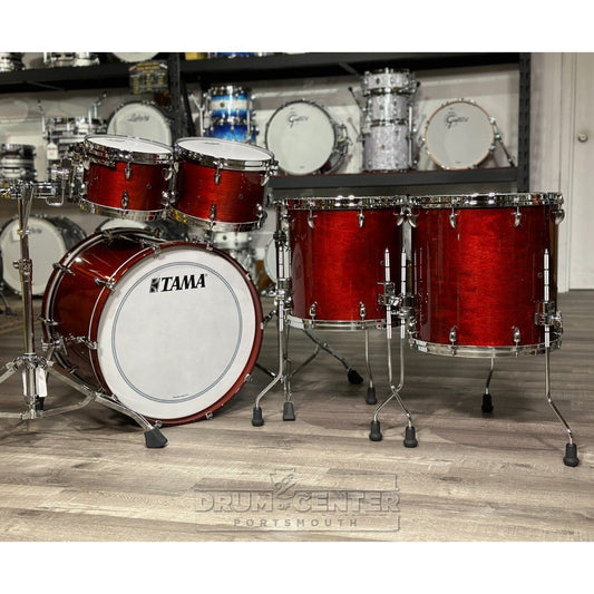 Tama Star Walnut 5pc Drum Set 22/10/12/14/16 Red Burgundy Walnut