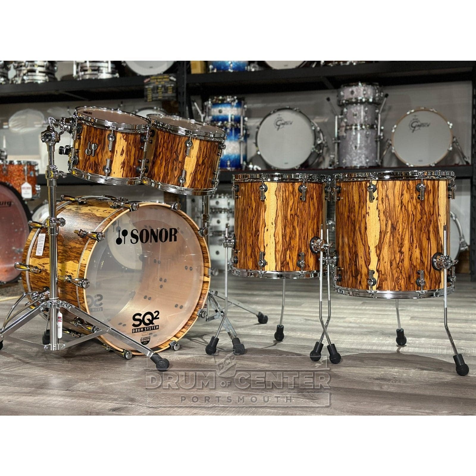 Sonor SQ2 Beech 5pc Drum Set African Marble Semi Gloss | 1029706-2