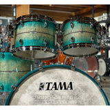 Tama Star Maple 5pc Drum Set Emerald Sea Curly Maple Burst w/Outside Inlay