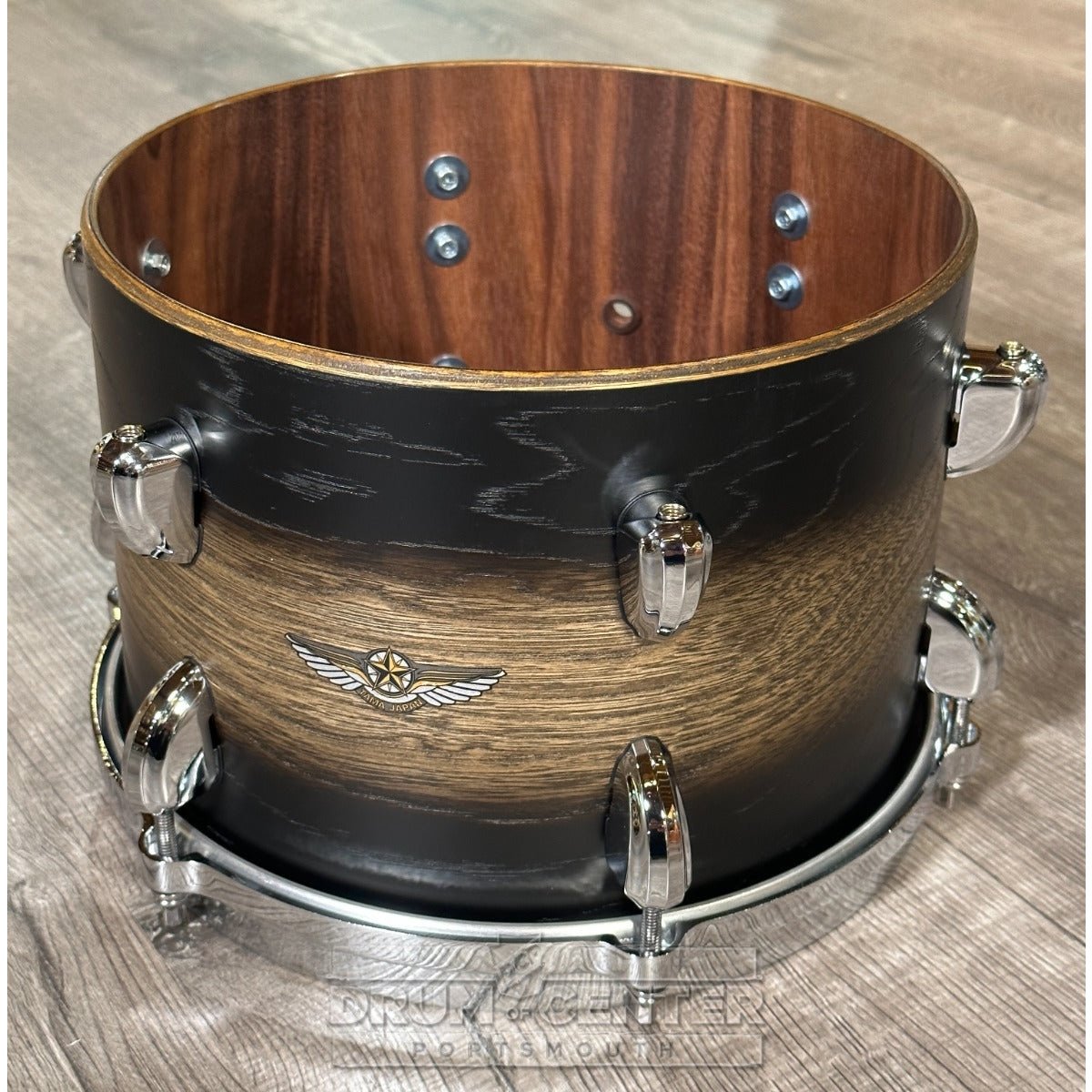 Used Tama Star Walnut 4pc Drum Set Satin Black Japanese Sen Burst