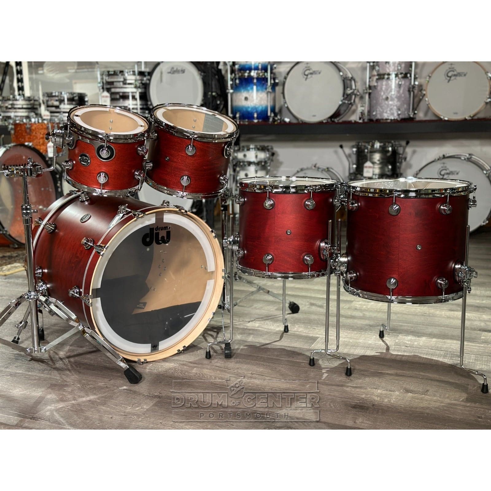 DW Performance 5pc Drum Set 22/10/12/14/16 Satin Tobacco