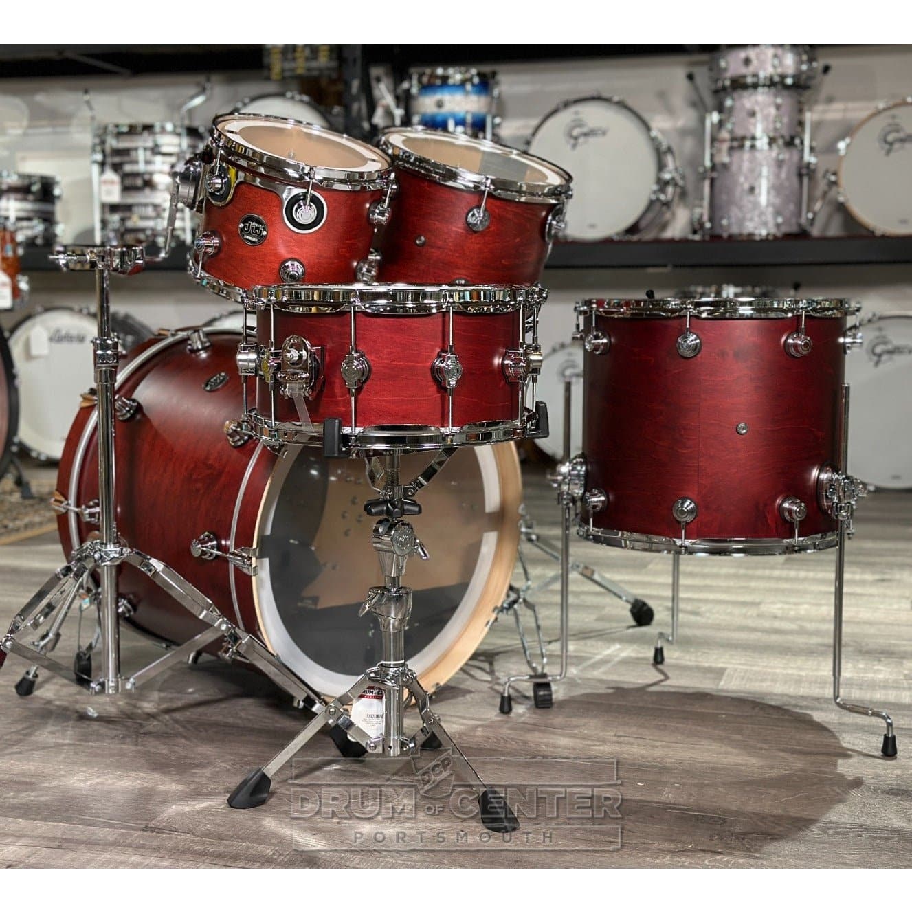 DW Performance 5pc Drum Set 22/10/12/16/14 Satin Tobacco
