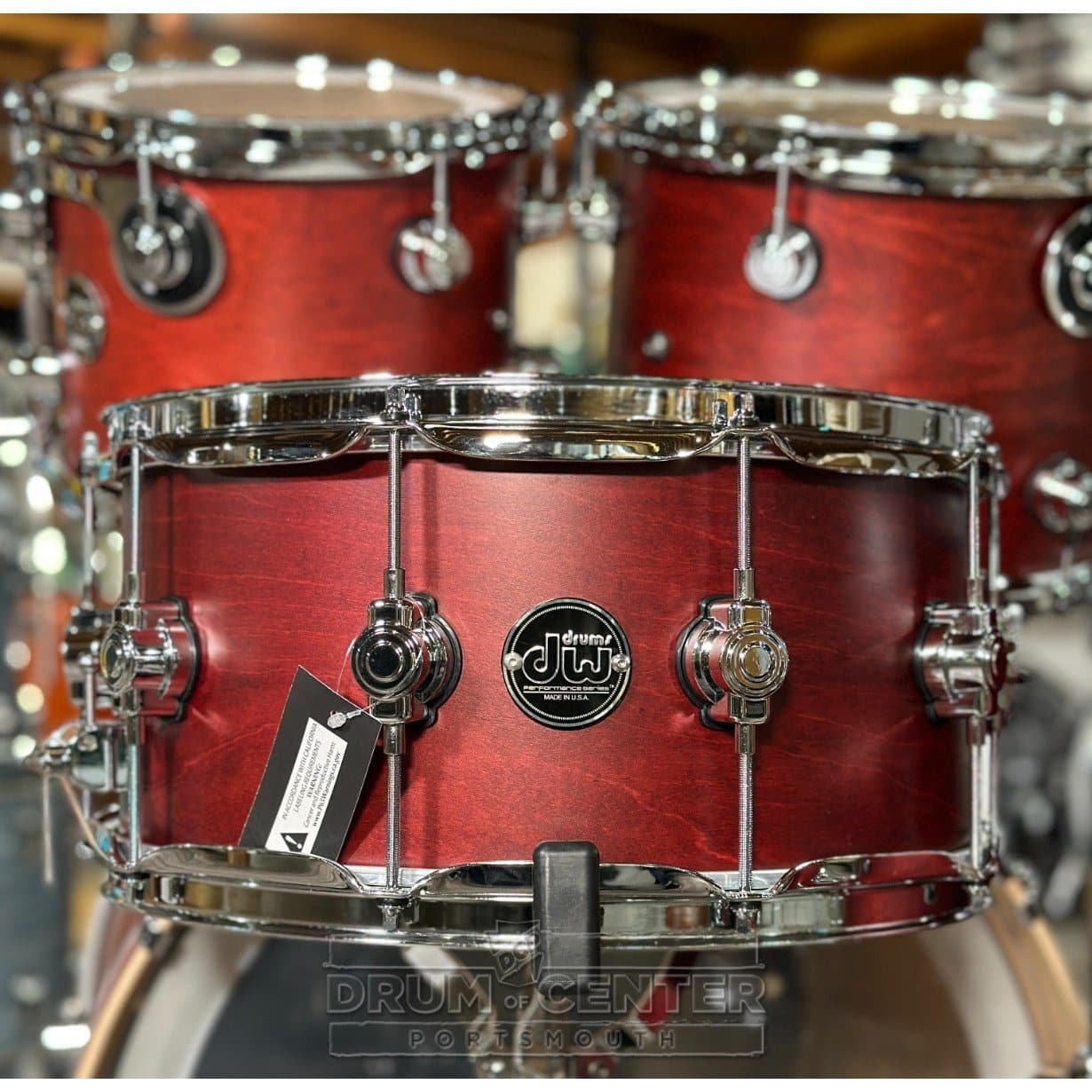 DW Performance 5pc Drum Set 22/10/12/16/14 Satin Tobacco