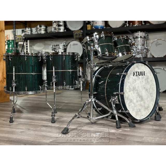 Tama Star Bubinga 5pc Drum Set Dark Green Cordia w/Outside Inlay