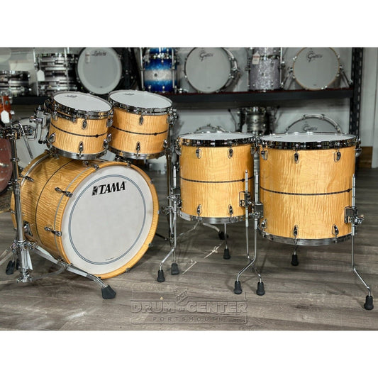 Tama Star Maple 5pc Drum Set Gloss Natural Curly Maple w/Inlays
