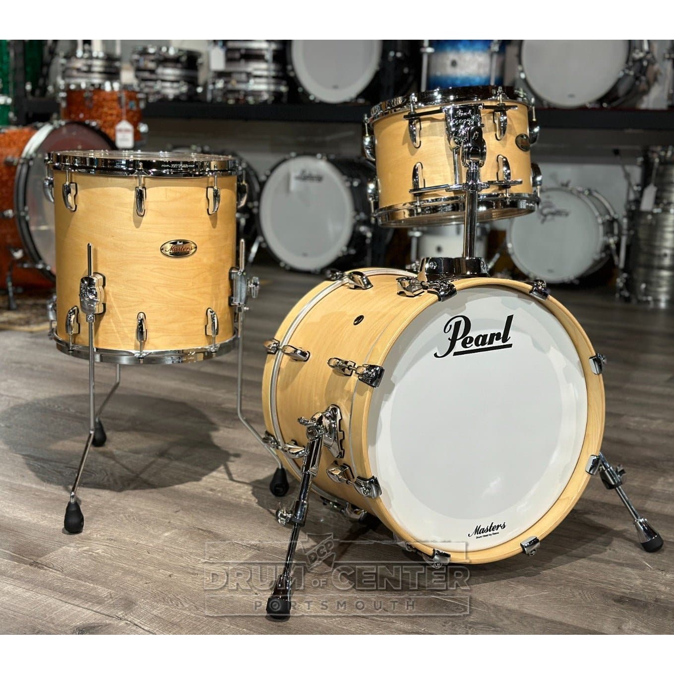 Pearl Masters Maple Reserve 3pc Jazz Drum Set Matte Natural