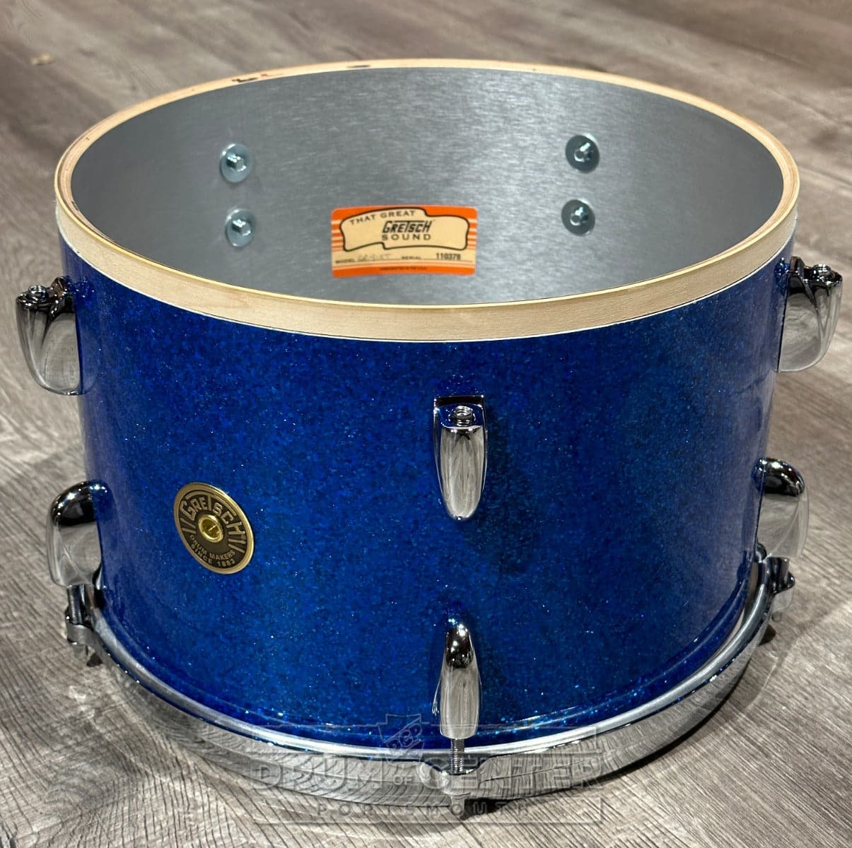 Gretsch USA Custom 4pc Drum Set Blue Glass Nitron