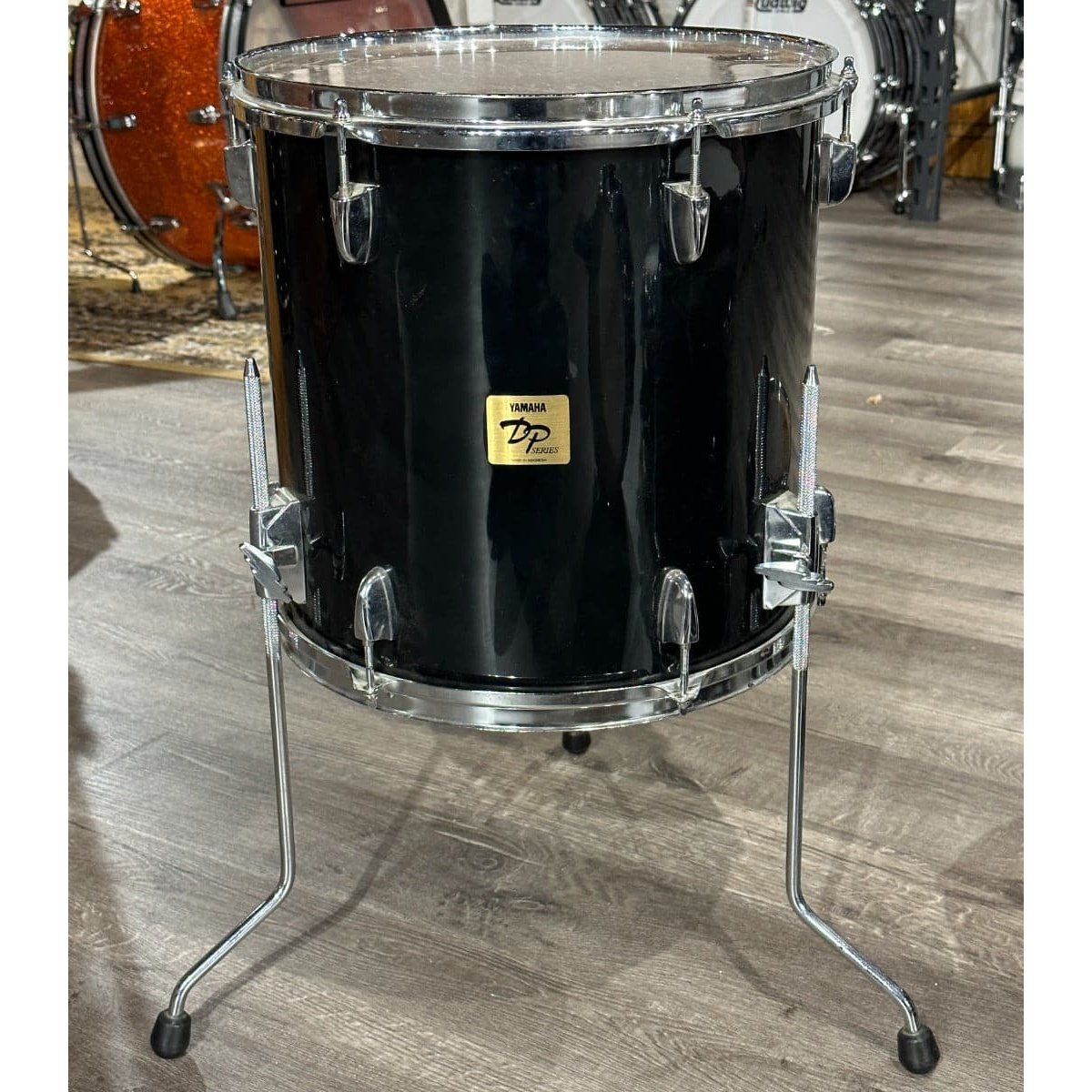 Used Yamaha DP Series 5pc Drum Set Black Wrap