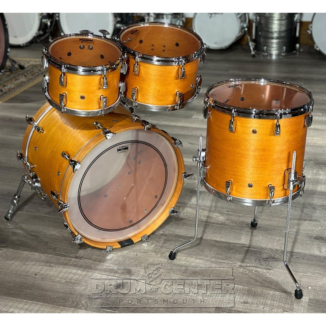 Yamaha Absolute Hybrid 4pc Drum Set Vintage Natural
