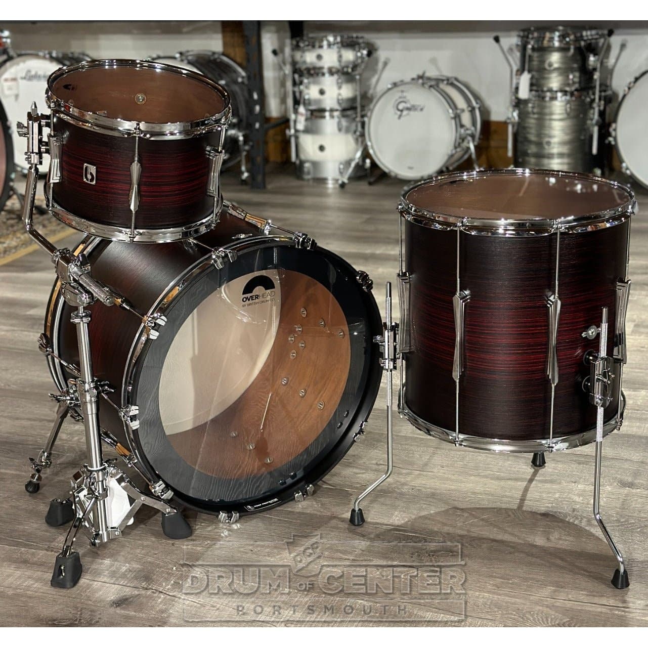 British Drum Co Lounge Club 3pc Drum Set w/22BD Carnaby Red