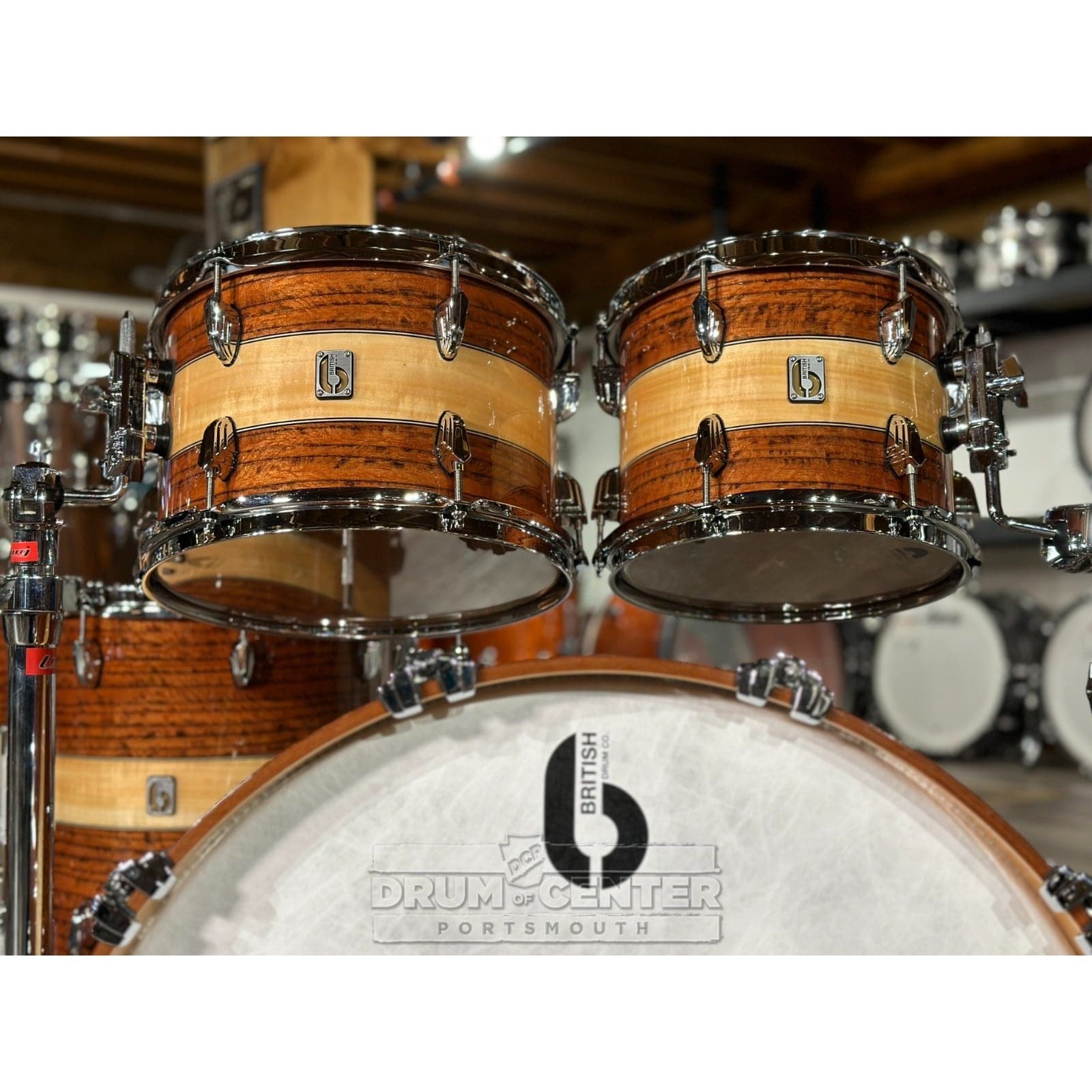 British Drum Company Founder's Reserve Legend Cherry 5pc Drum Set