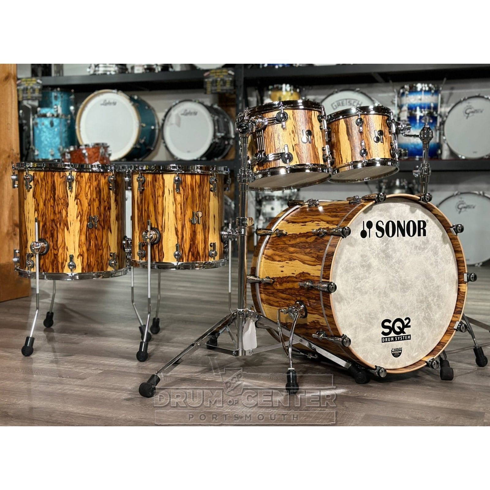 Sonor SQ2 5pc Vintage Birch Drum Set African Marble Semi Gloss | 1030727-2