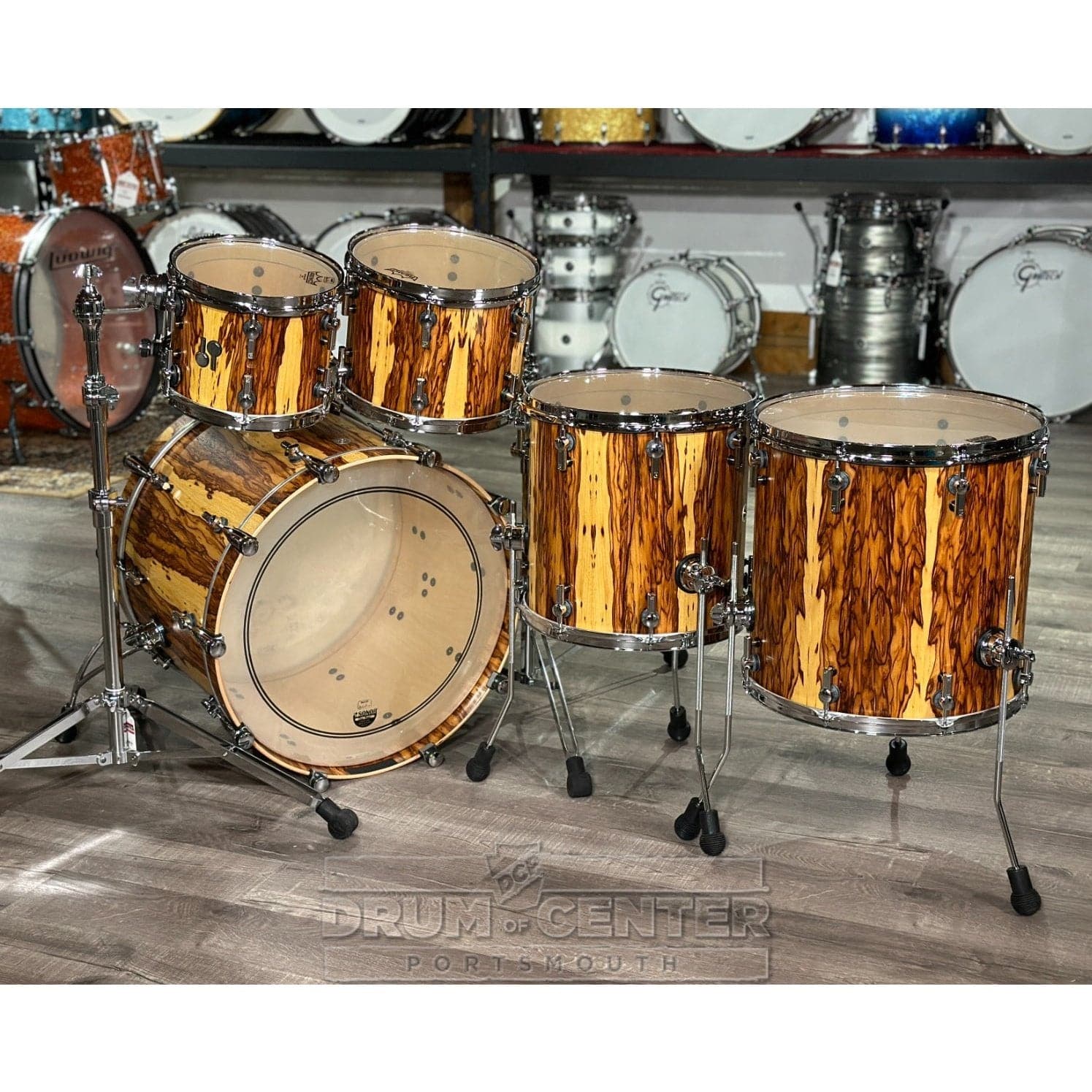 Sonor SQ2 5pc Vintage Birch Drum Set African Marble Semi Gloss | 1030727-2