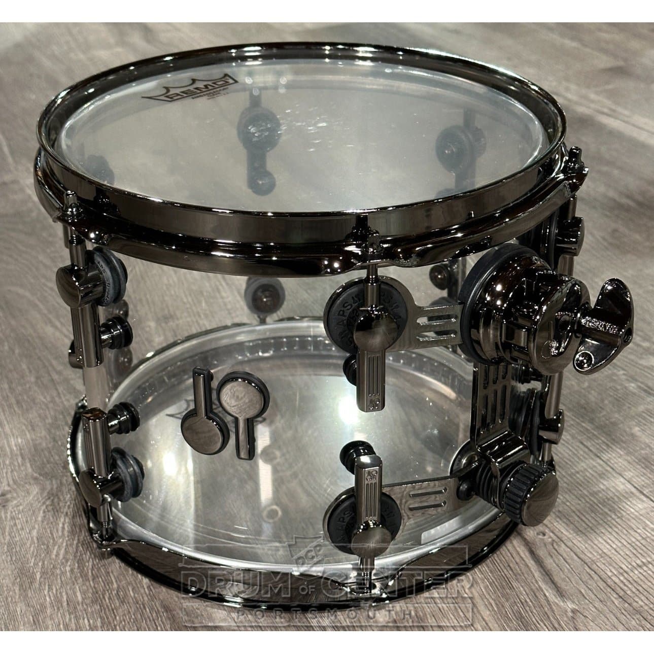 Sonor SQ2 5pc Drum Set X-Ray Acrylic w/Black Hardware