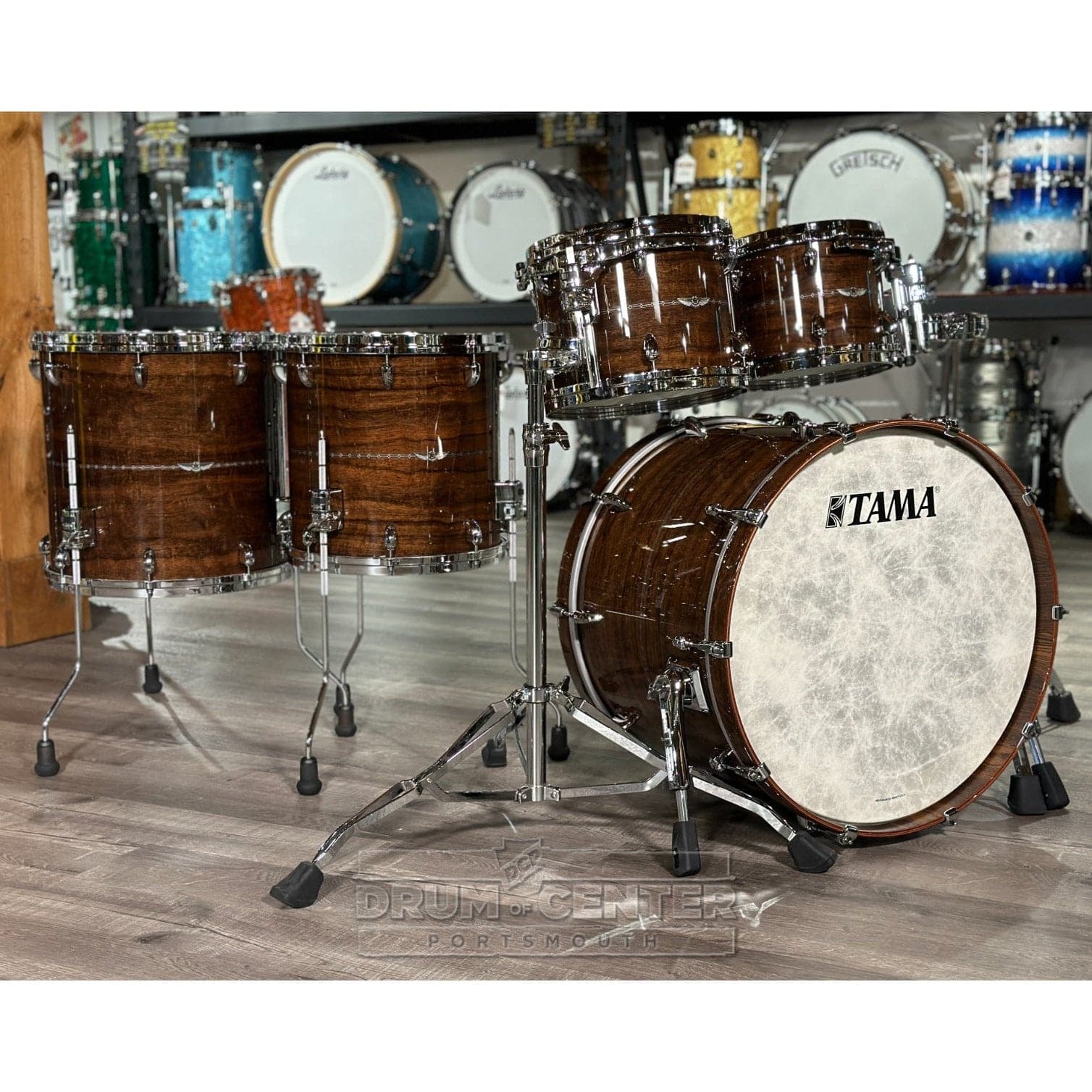 Tama Star Bubinga 5pc Drum Set Natural Indian Laurel w/Outside Inlay