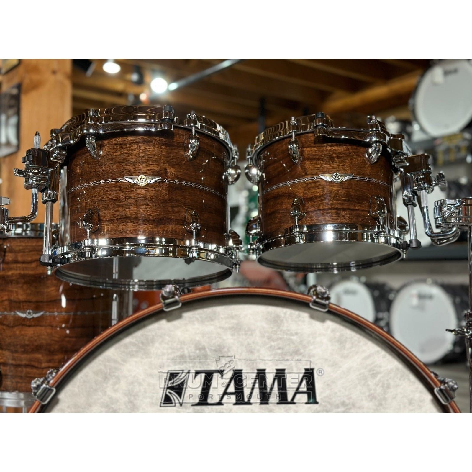 Tama Star Bubinga 5pc Drum Set Natural Indian Laurel w/Outside Inlay