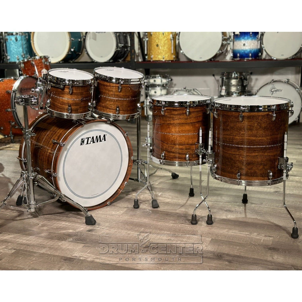 Tama Star Bubinga 5pc Drum Set Natural Indian Laurel w/Outside Inlay