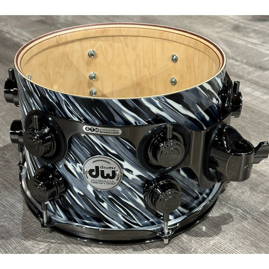 DW Collectors PurpleCore Maple 5pc Drum Set Twisted Black Oyster w/Black Nickel Hw