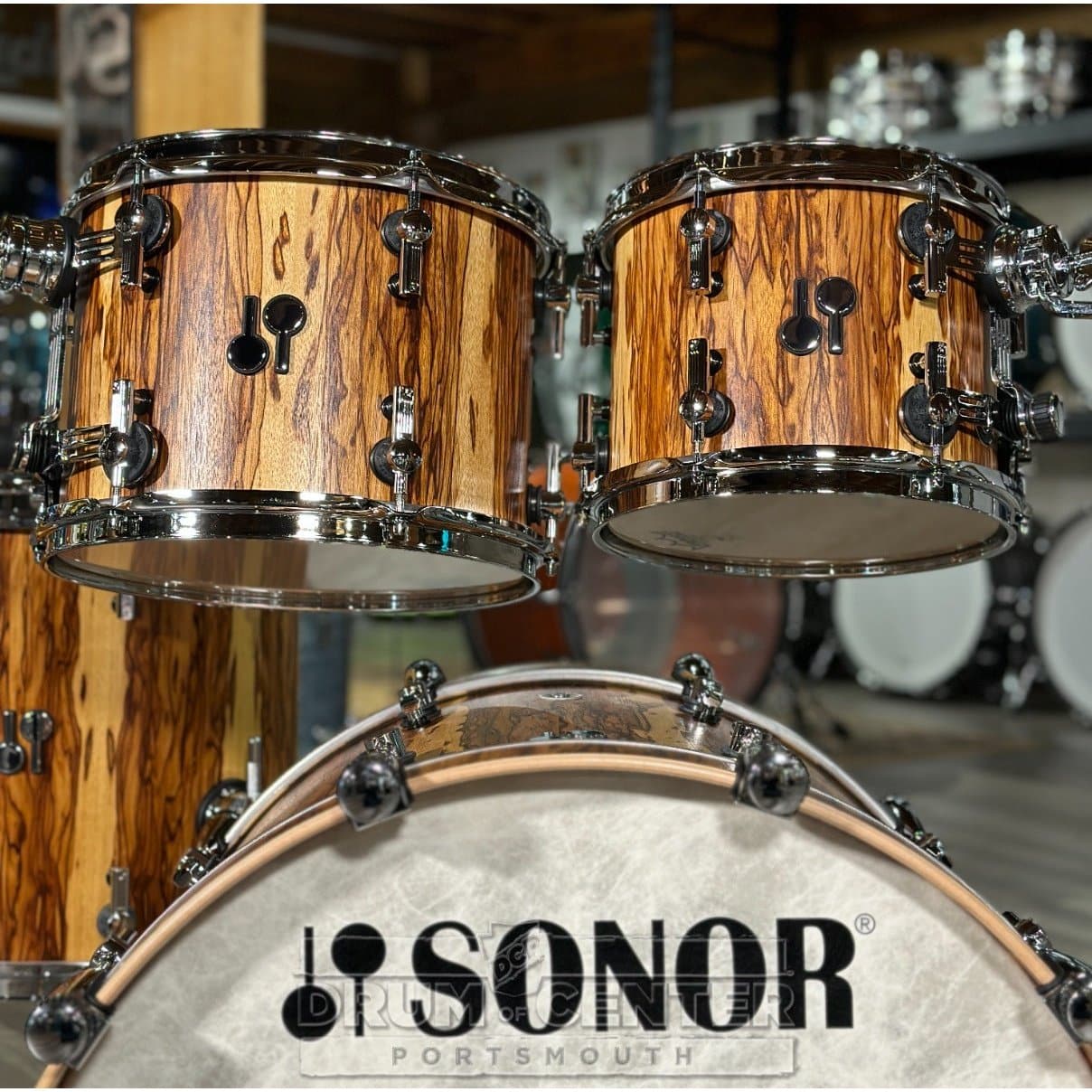 Sonor SQ2 5pc Heavy Maple Drum Set African Marble Semi Gloss | 1030730-2