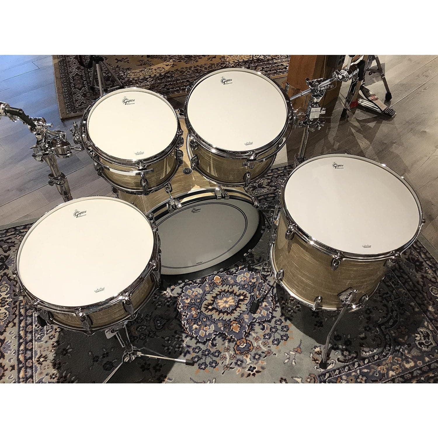 Gretsch Brooklyn 5pc Euro Drum Set Creme Oyster