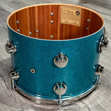 DW Collectors Birch/Mahogany 5pc Drum Set Teal Glass w/Nickel Hw