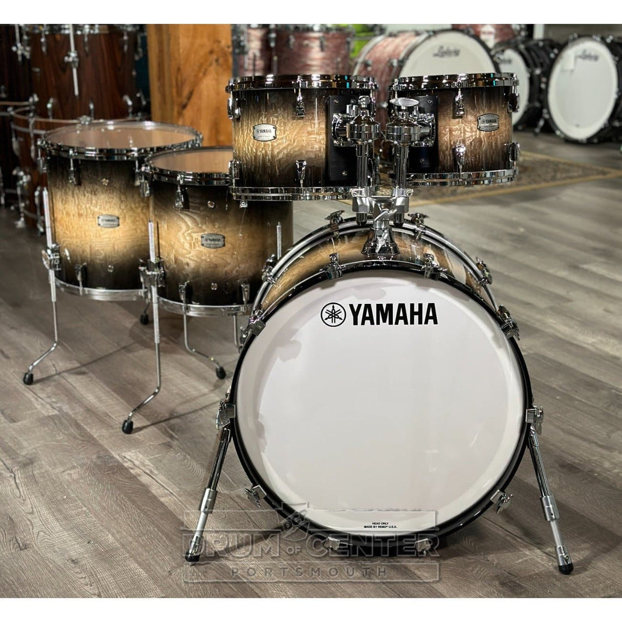 Yamaha PHX 5pc Drum Set Gloss Black Sunburst