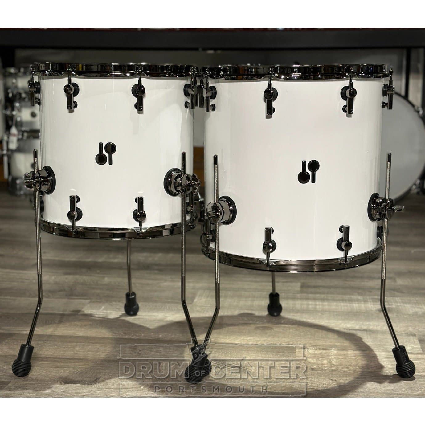 Sonor SQ2 Birch 5pc Drum Set Solid White Gloss w/Black Hardware