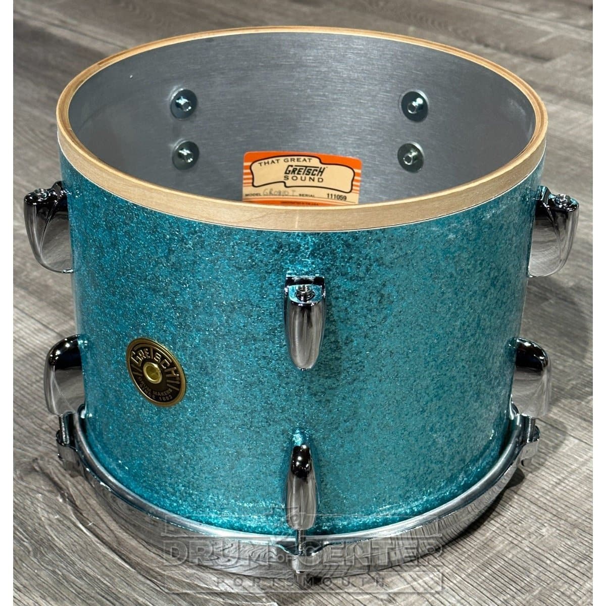 Gretsch USA Custom 5pc Drum Set Turquoise Sparkle