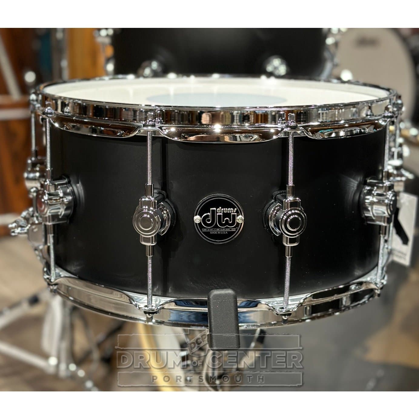 DW Performance 5pc Drum Set 24/13/16/18/14 Hard Satin Charcoal Metallic