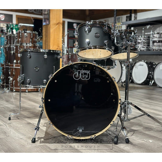 DW Performance 5pc Drum Set 22/10/12/16/14 Hard Satin Charcoal Metallic