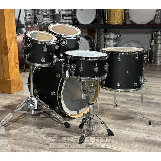 DW Performance 5pc Drum Set 22/10/12/16/14 Hard Satin Charcoal Metallic