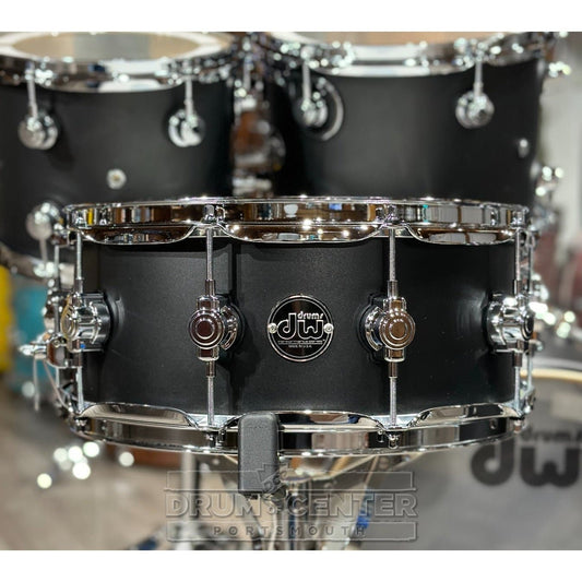 DW Performance 5pc Drum Set 20/10/12/14/14 Hard Satin Charcoal Metallic