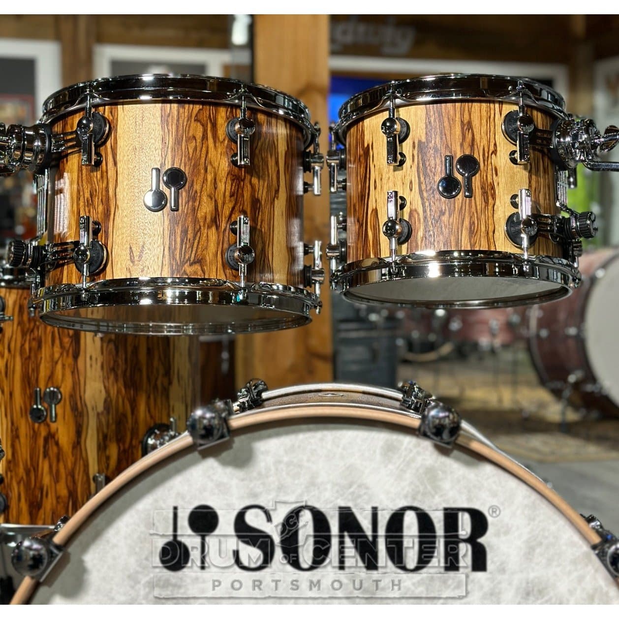 Sonor SQ2 5pc Heavy Birch Drum Set African Marble Semi Gloss | 1030728-2