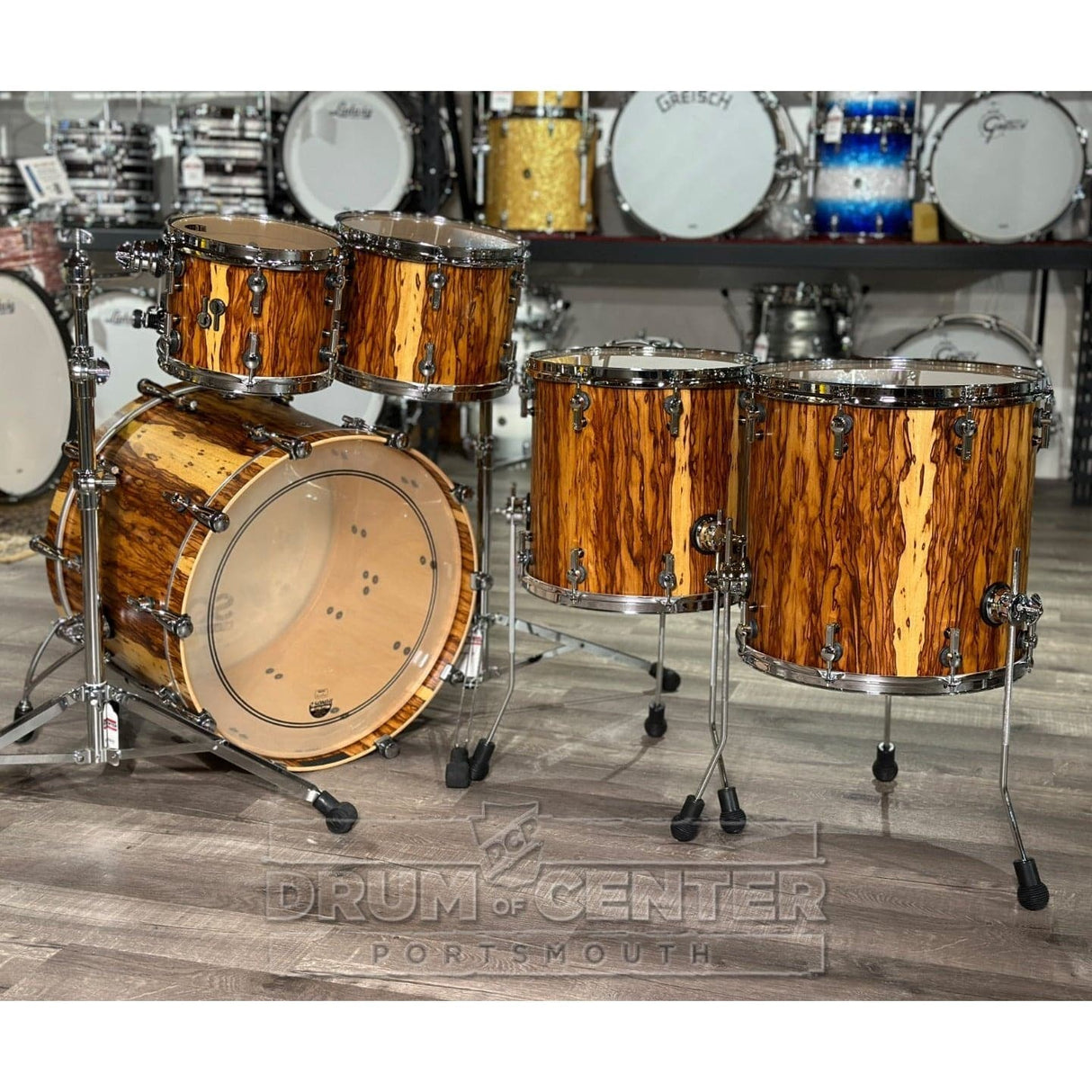 Sonor SQ2 5pc Vintage Maple Drum Set African Marble Semi Gloss | 1030729-2