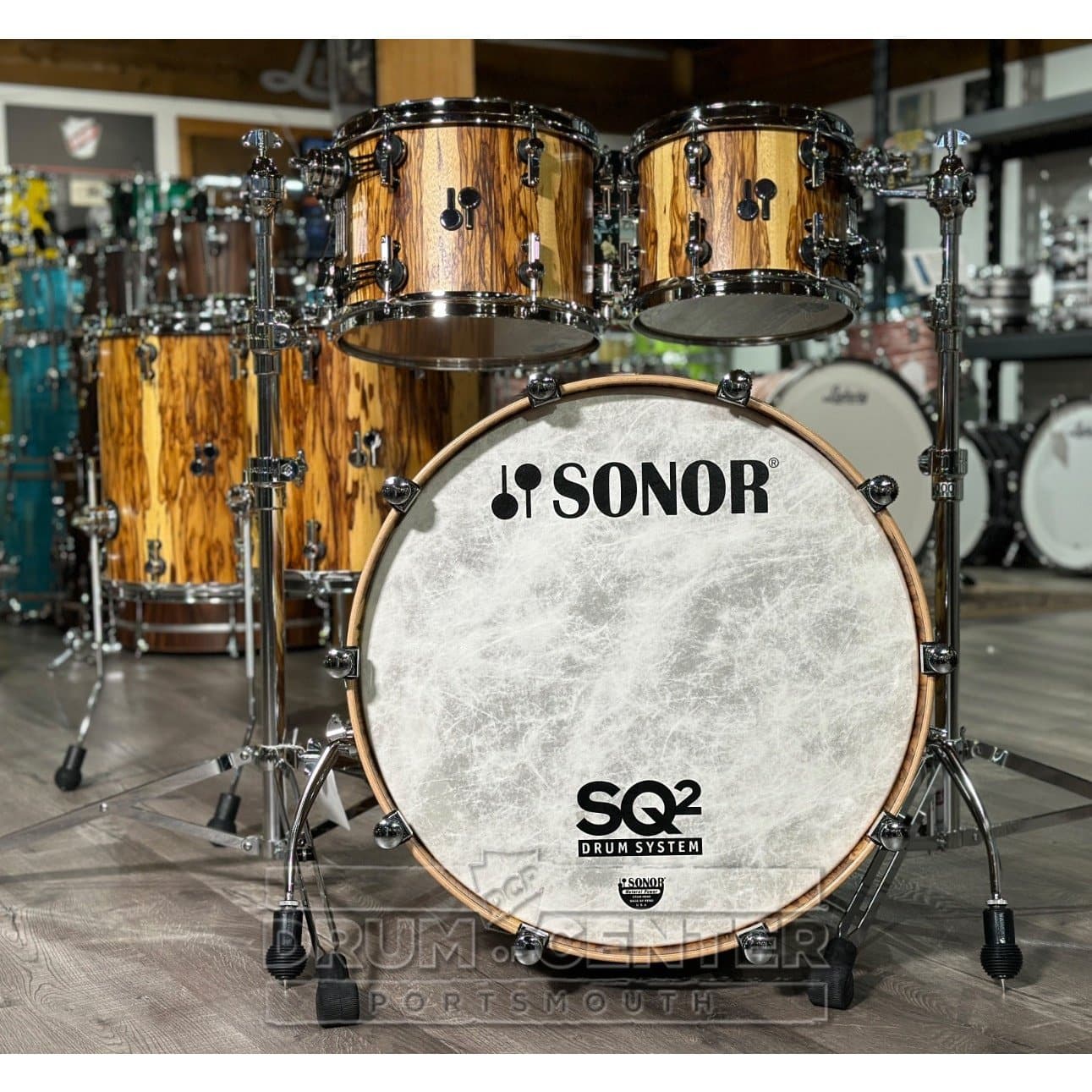 Sonor SQ2 5pc Vintage Beech Drum Set African Marble Semi Gloss | 1030725-2