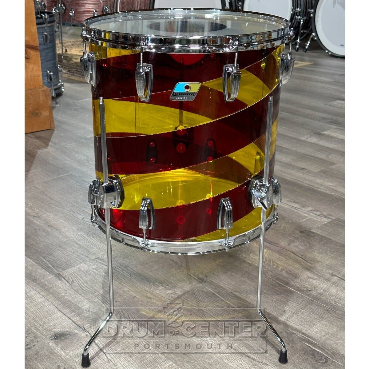 Ludwig Vistalite 3pc Pro Beat Drum Set 50th Anniversary Red/Yellow