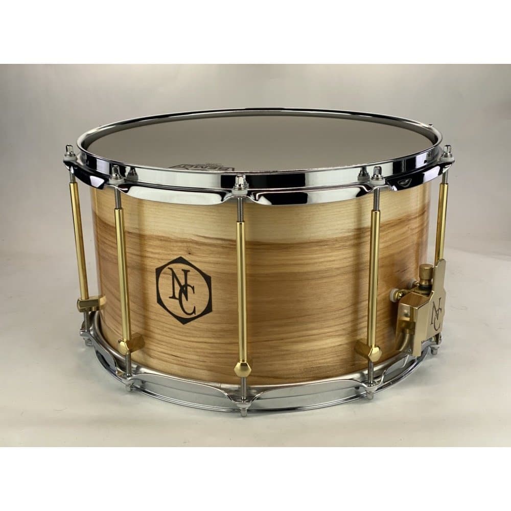 Noble & Cooley Solid Shell Classic Birch Snare Drum 14x8 Natural Oil