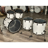 Sonor SQ2 Beech 5pc Drum Set Solid White Gloss w/Black Hardware