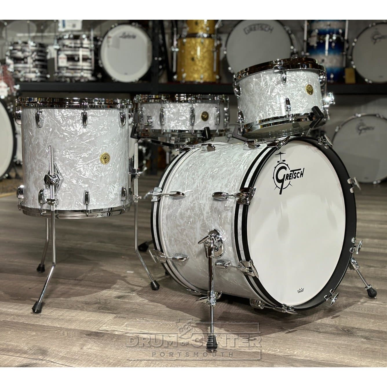 KickPort on X: Do you use custom bass drum resonant heads or stock? Check  out this cool one with a white #KickPort.  / X
